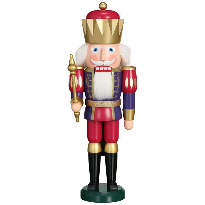 Seiffener Volkskunst Seiffener Volkskunst King Exclusive GoldIndigoRaspberry Red 157 Nutcracker Rings Seiffener Volkskunst Seiffener Volkskunst King Exclusive GoldIndigoRaspberry Red 157 Nutcracker Rings