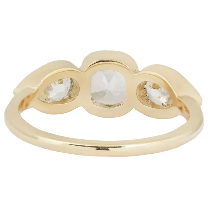 Sierra Three Diamond Ring Lauren Wolf Jewelry Rings