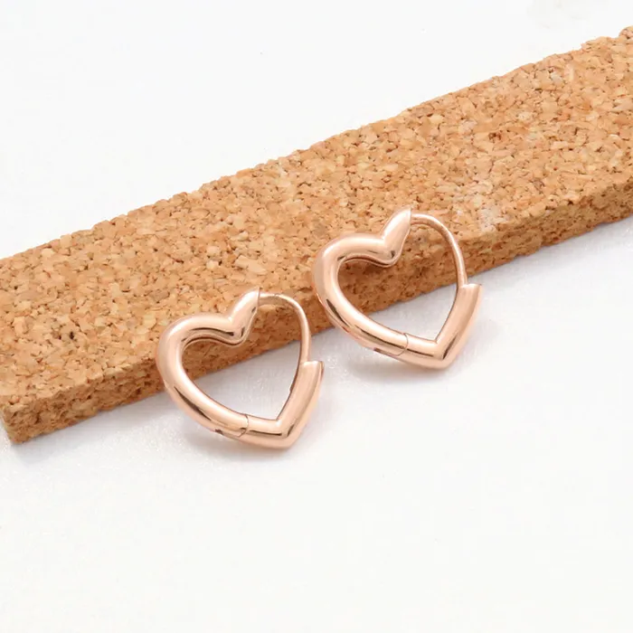 Small Heart Huggie Earrings from J Shop Earrings Small Heart Huggie Earrings from J Shop Earrings