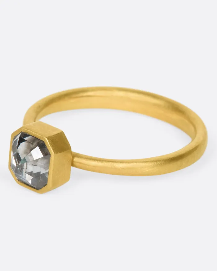 Smoky Octagonal Diamond Ring LOLA BROOKS Rings