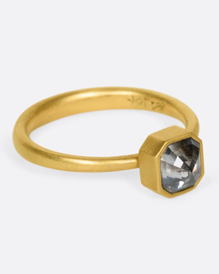 Smoky Octagonal Diamond Ring LOLA BROOKS Rings