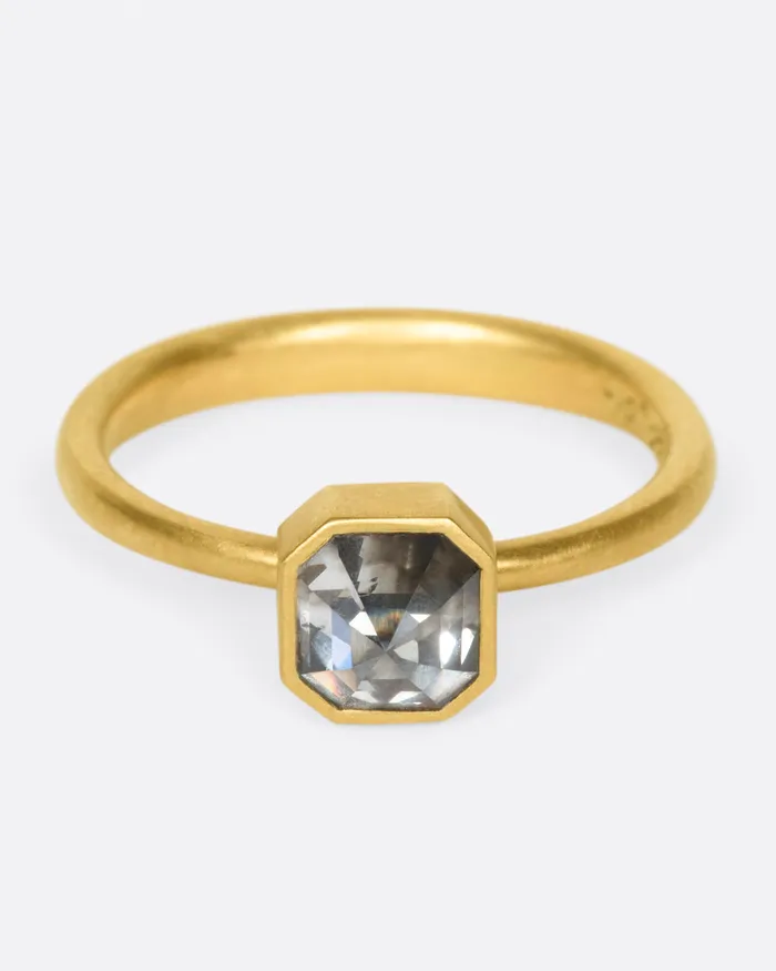 Smoky Octagonal Diamond Ring LOLA BROOKS Rings