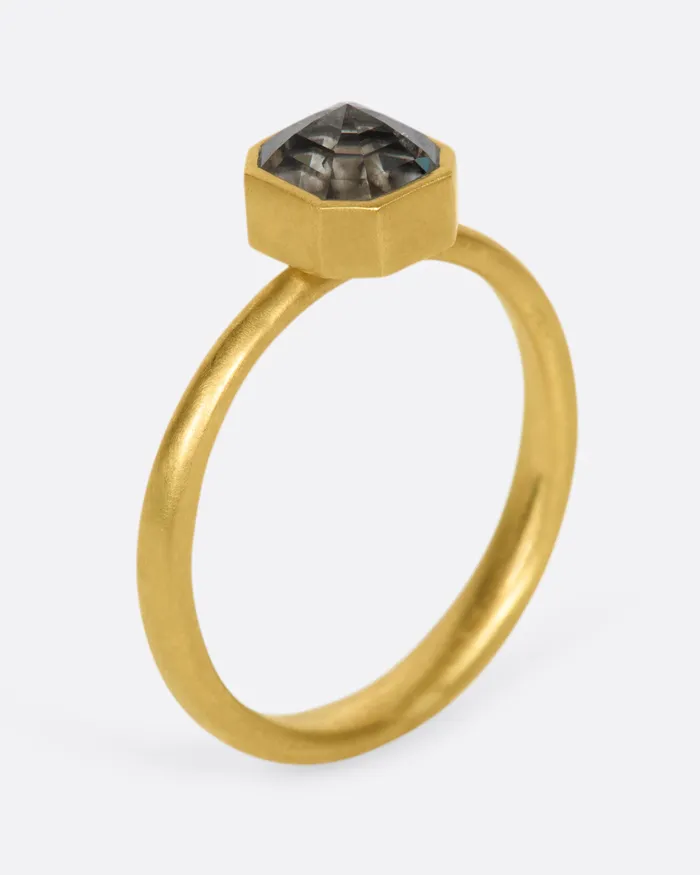 Smoky Octagonal Diamond Ring LOLA BROOKS Rings