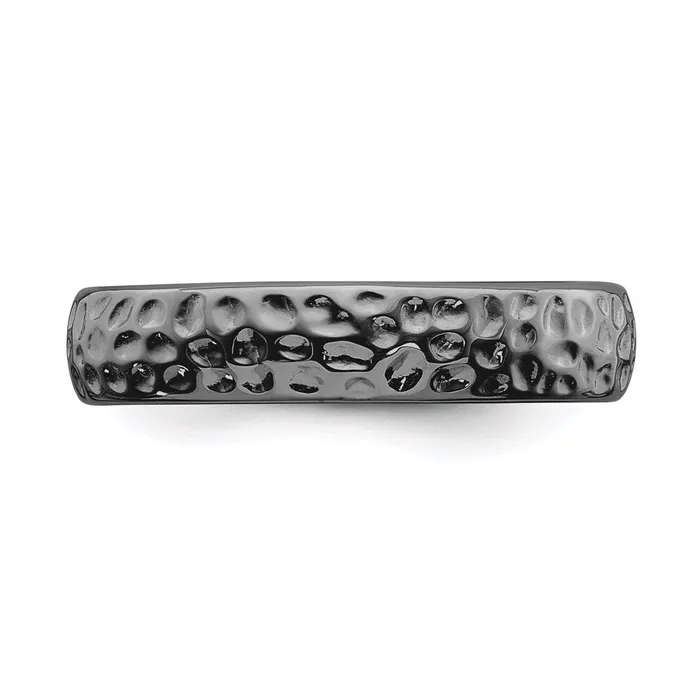 Stackable Expressions Rings Sterling Silver Stackable Expressions Blackplated Ring QSK289 Stackable Expressions Rings Sterling Silver Stackable Expressions Blackplated Ring QSK289