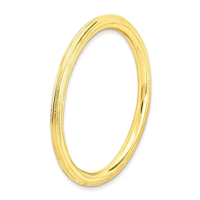 Stackable Expressions Rings Sterling Silver Stackable Expressions Goldplated Stepdown Ring QSK182 Stackable Expressions Rings Sterling Silver Stackable Expressions Goldplated Stepdown Ring QSK182