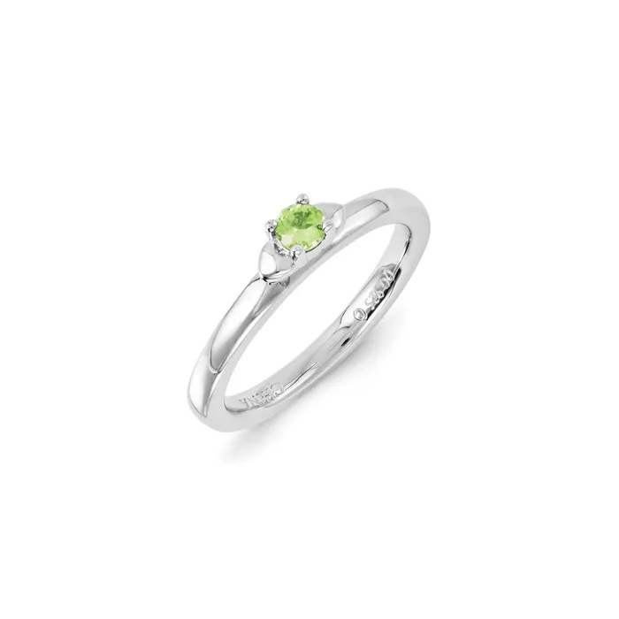 Sterling Silver Stackable Expressions Peridot Ring QSK1306 Stackable Expressions Rings Sterling Silver Stackable Expressions Peridot Ring QSK1306 Stackable Expressions Rings