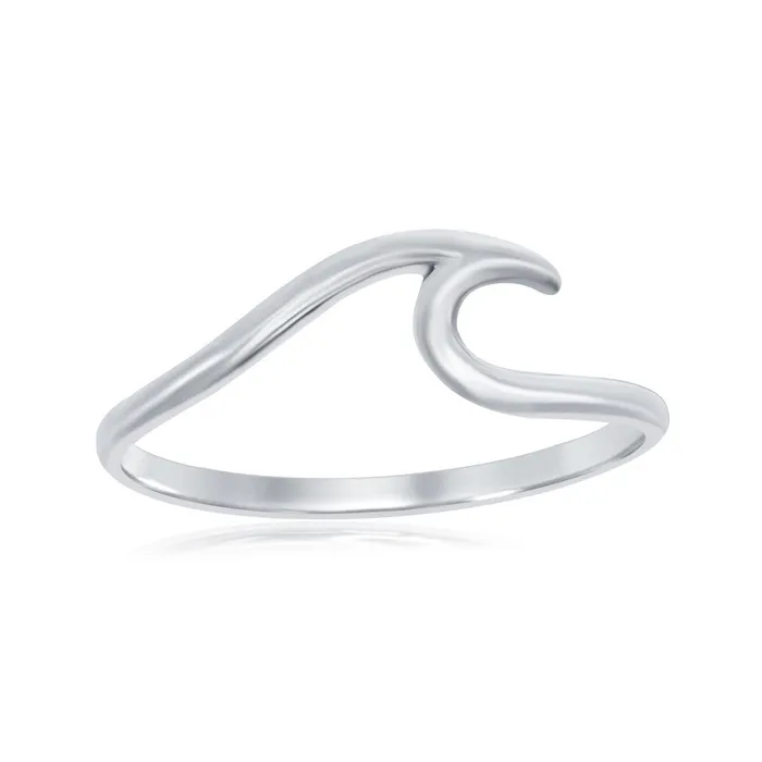 Sterling Silver Wave Design Ring W1949 Classic Rings