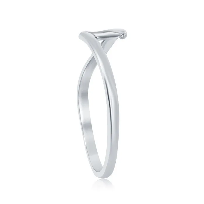Sterling Silver Wave Design Ring W1949 Classic Rings