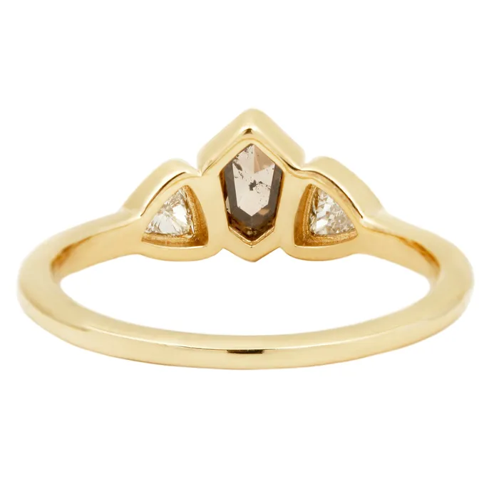 Sunlit Path Three Stone Ring Lauren Wolf Jewelry Rings