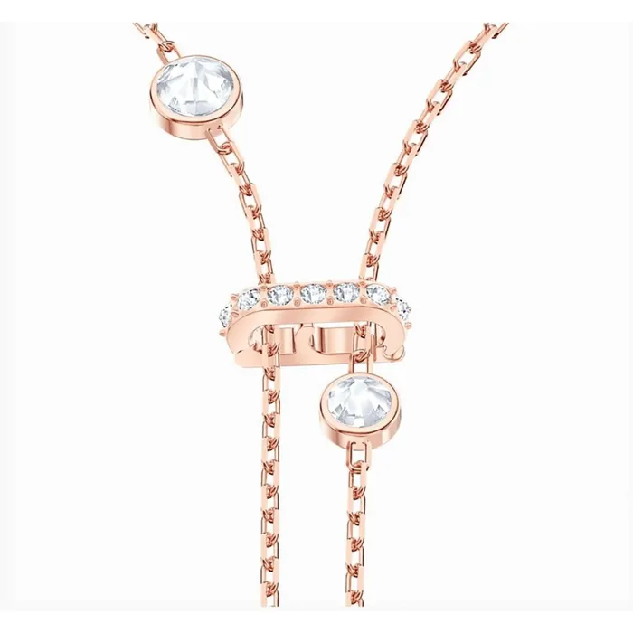 Swarovski Necklaces Swarovski Womens Necklace Naughty Double Wrap Feather Rose Gold Plated 5495290