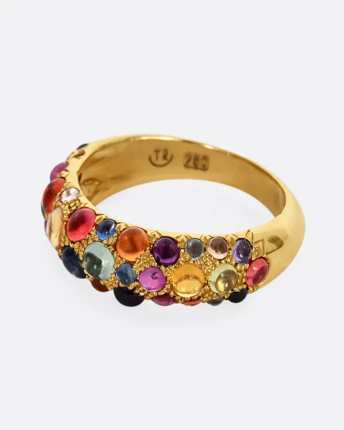 TAMSIN RASOR Rings Rainbow Sapphire Duomo Ring TAMSIN RASOR Rings Rainbow Sapphire Duomo Ring