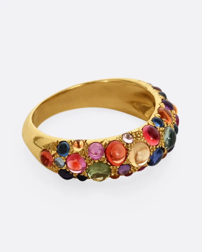 TAMSIN RASOR Rings Rainbow Sapphire Duomo Ring TAMSIN RASOR Rings Rainbow Sapphire Duomo Ring
