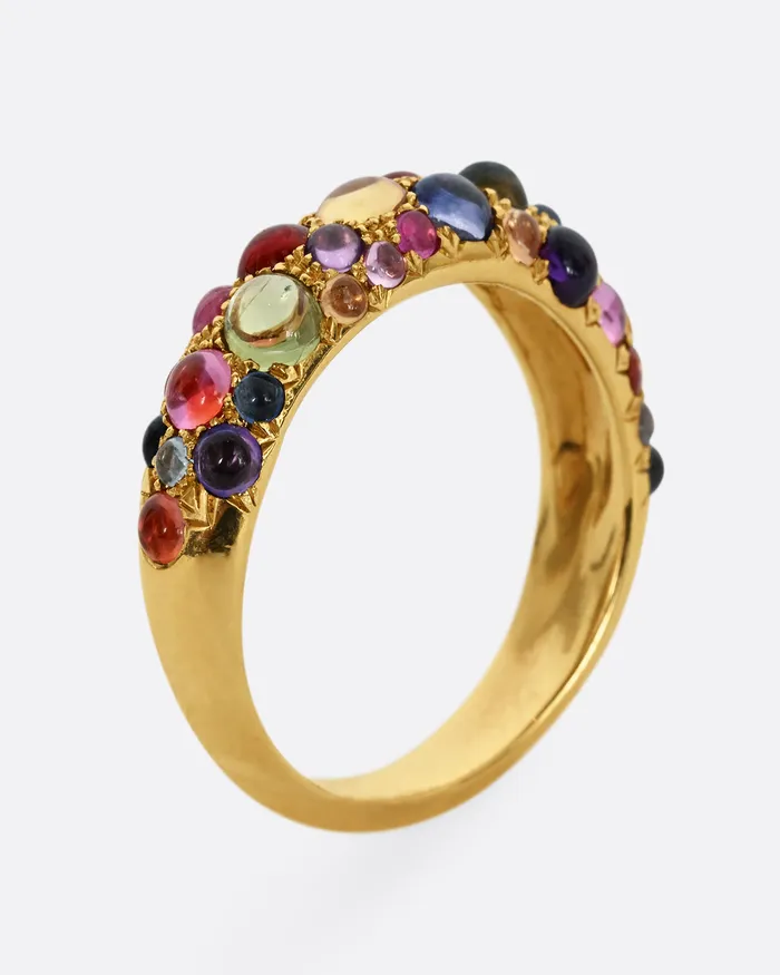 TAMSIN RASOR Rings Rainbow Sapphire Duomo Ring TAMSIN RASOR Rings Rainbow Sapphire Duomo Ring