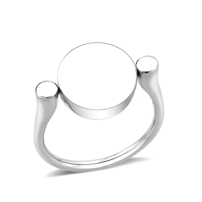 TK385410 High polished no plating Stainless Steel Ring with Top Grade Crystal in Rose Alamode Rings