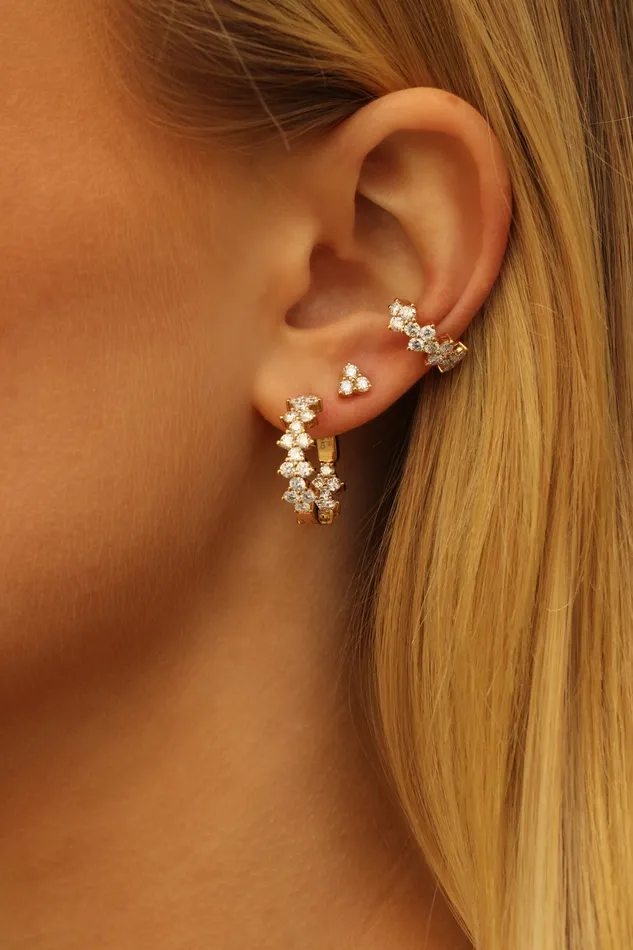 TRIANGLE ETERNITY EAR CUFF anitako Earrings