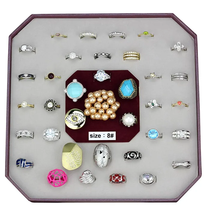 VK046SIZE8 Assorted Brass Ring with Assorted in Assorted Alamode Rings