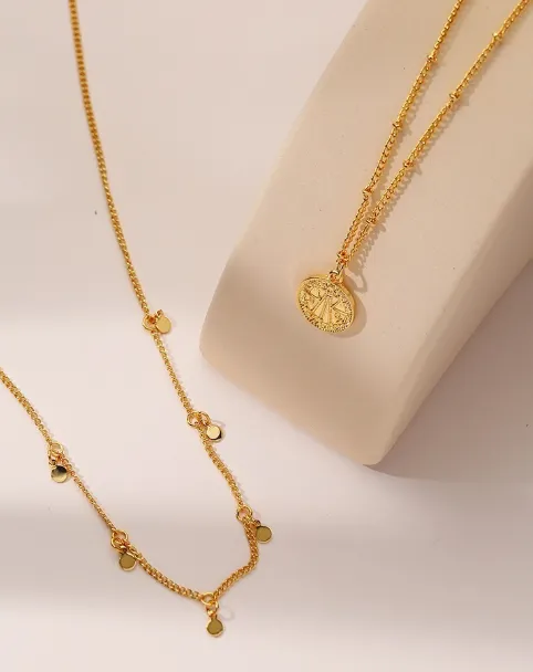 VVS Jewelry Necklaces Arabic Pendant Layered Bead Necklace
