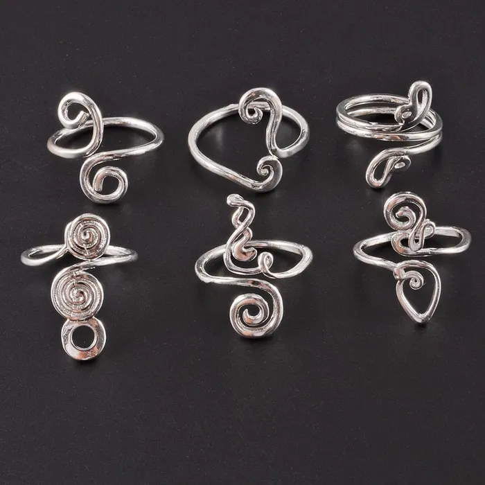 VVS Jewelry Rings 361L Stainless Steel Knuckle Adjustable Toe Ring