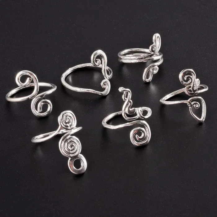VVS Jewelry Rings 361L Stainless Steel Knuckle Adjustable Toe Ring
