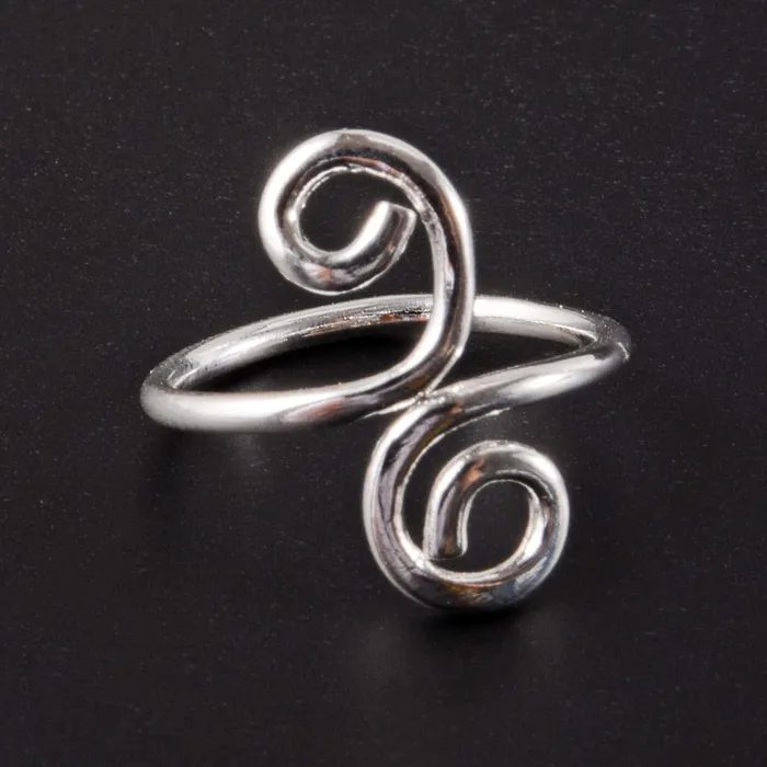 VVS Jewelry Rings 361L Stainless Steel Knuckle Adjustable Toe Ring