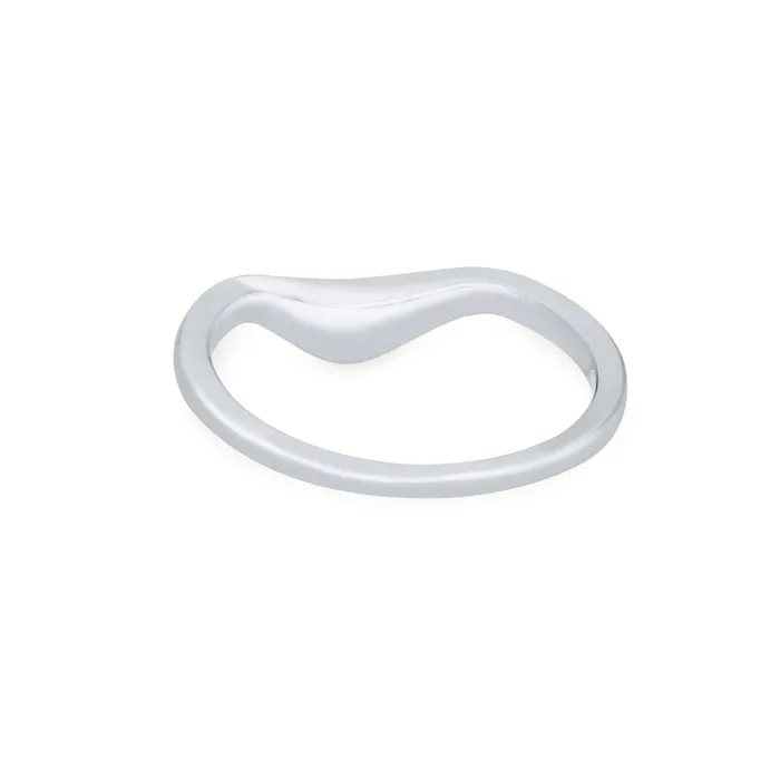 Wave Cremation Ring in 14K White Gold closebymejewelry Rings