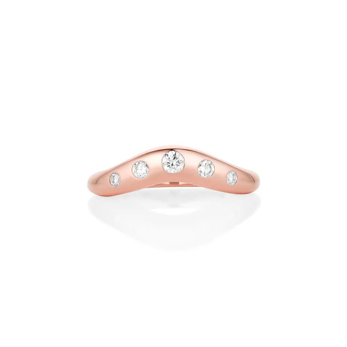 White Diamond Bomb Band Marrow Fine Rings White Diamond Bomb Band Marrow Fine Rings