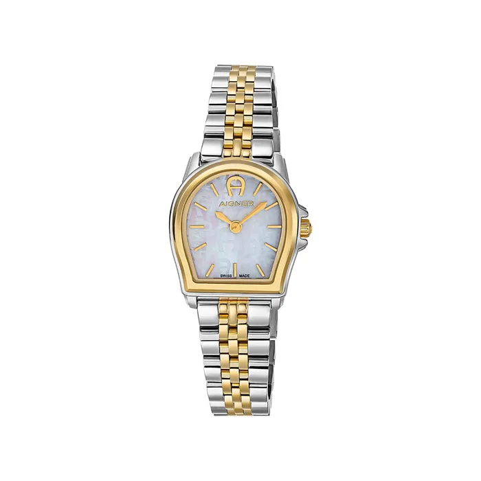 Aigner AIGNER Womens Verona Silver Gold Watch Watches