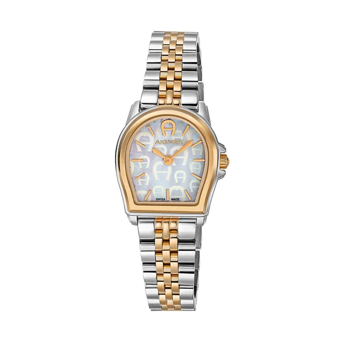 Aigner Earrings Aigner Verona Womens White MOP Dial Silver Rose Gold Watch Aigner Earrings Aigner Verona Womens White MOP Dial Silver Rose Gold Watch
