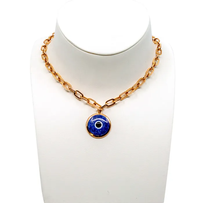Armani Necklaces Armani Ladies Necklace Base Metal With Lapis Lazuli Pendant Rosegold Plated Armani Necklaces Armani Ladies Necklace Base Metal With Lapis Lazuli Pendant Rosegold Plated