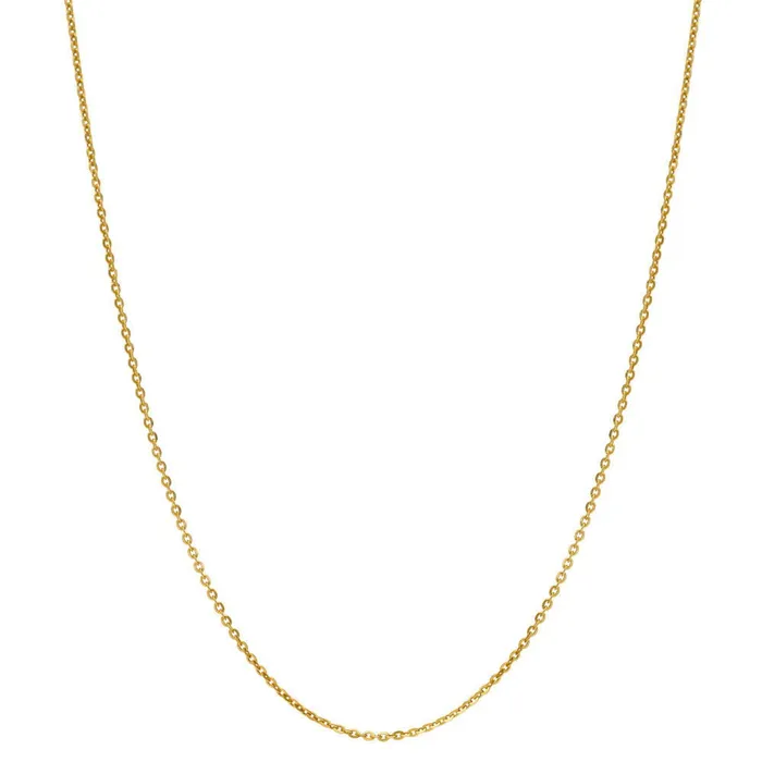 BERRICLE Necklaces Italian Rolo Chain Necklace in Gold Flashed Sterling Silver BERRICLE Necklaces Italian Rolo Chain Necklace in Gold Flashed Sterling Silver
