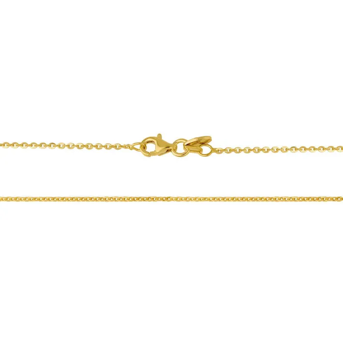 BERRICLE Necklaces Italian Rolo Chain Necklace in Gold Flashed Sterling Silver