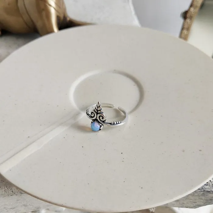 Boho Rings with Opal in Sterling Silver WickedAF Rings