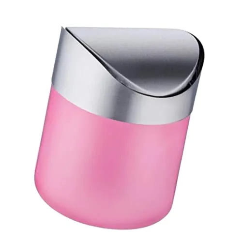 Bracelets CALANDIS Stainless Steel Ashtray Desktop Mini Trash Can Pink Dropshipped via Social Commerce Network