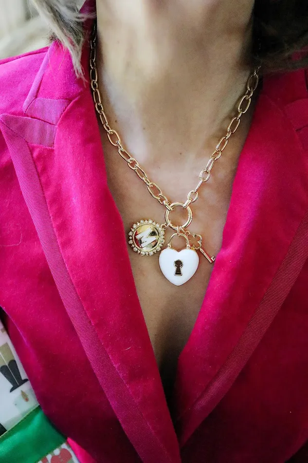 Canvas Necklaces Sasha Charm Necklace Base in Shiny Gold