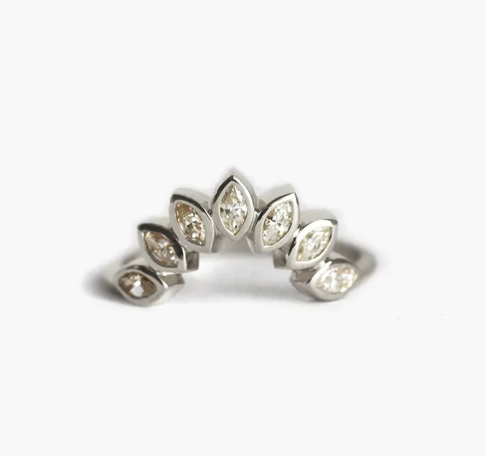 Capucinne Rings Diamond Ring 14K Wedding Band