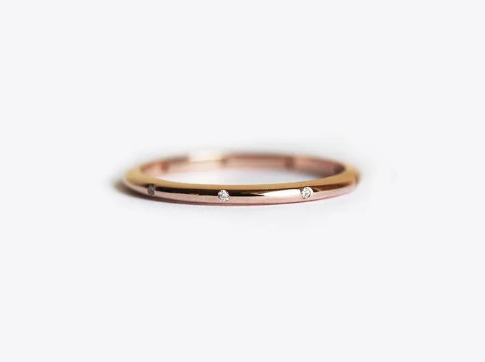 Capucinne Rings Diamond Ring Wedding Band