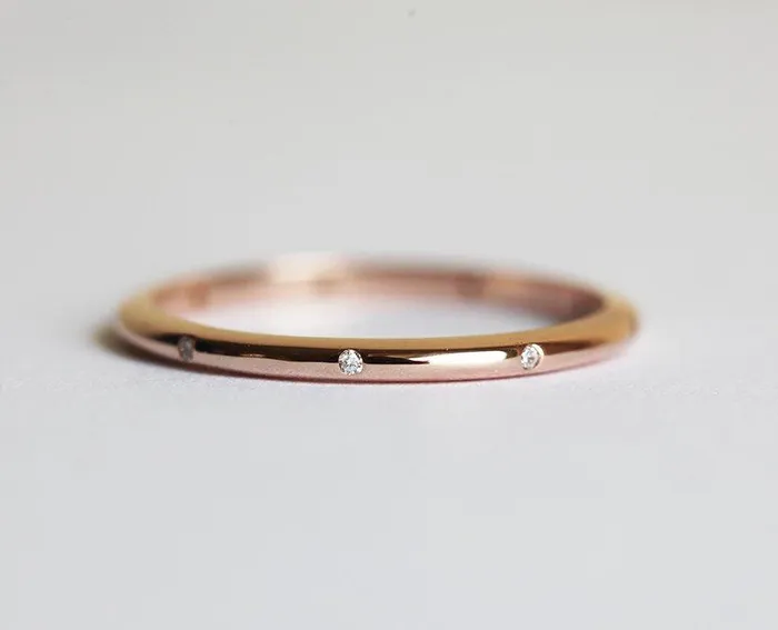 Capucinne Rings Diamond Ring Wedding Band