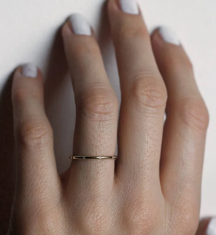 Capucinne Rings Diamond Ring Wedding Band