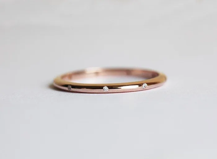Capucinne Rings Diamond Ring Wedding Band