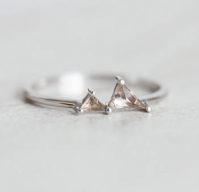 Capucinne Rings Gemstone Mountain Ring Mountain Ring Gold