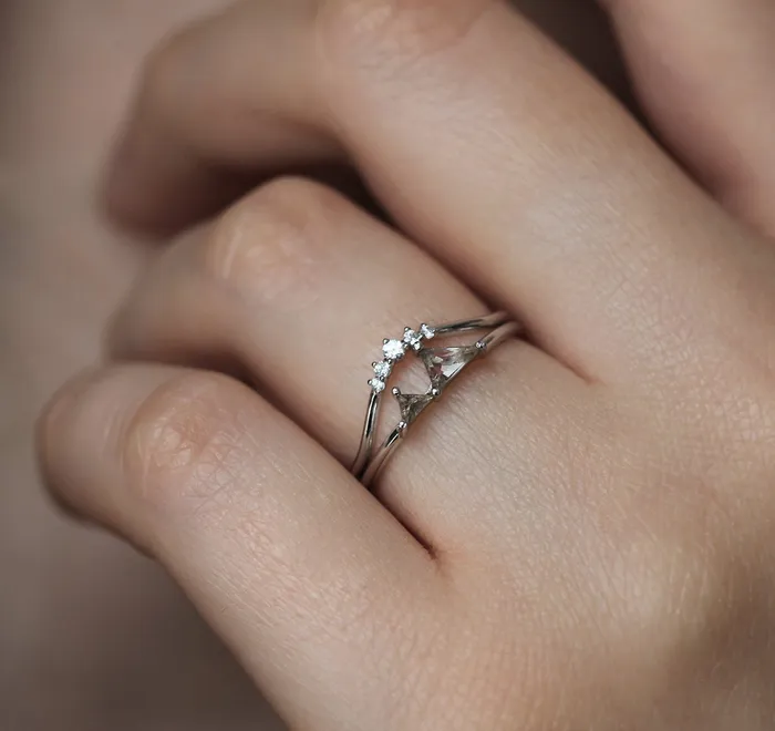 Capucinne Rings Gemstone Mountain Ring Mountain Ring Gold