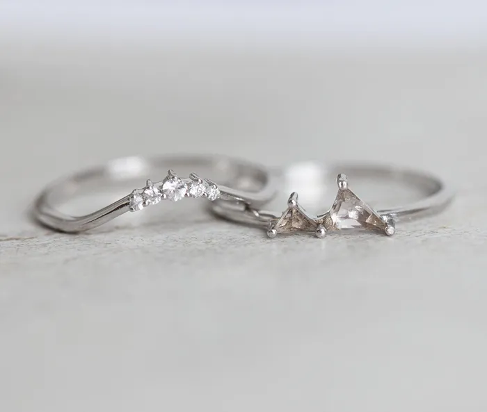 Capucinne Rings Gemstone Mountain Ring Mountain Ring Gold