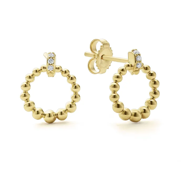 Covet 18K Gold Petite Diamond Stud Earrings LAGOS Earrings