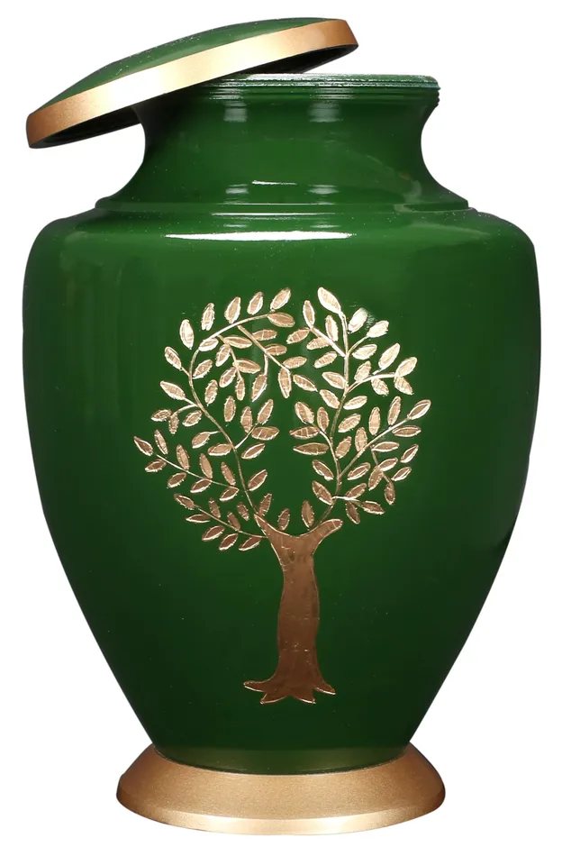 Dropshipped via Social Commerce Network ALPHA Living HOME Aluminum Cremation Urn Dark Green with Gold Engraved Life Tree 75x75x10 Secure Memorial Urn for Human Ashes Necklaces Dropshipped via Social Commerce Network ALPHA Living HOME Aluminum Cremation Urn Dark Green with Gold Engraved Life Tree 75x75x10 Secure Memorial Urn for Human Ashes Necklaces