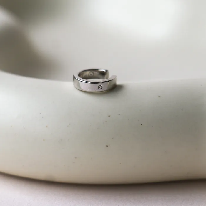 Ear cuff Inlaid Silver HoraceJewelry Earrings
