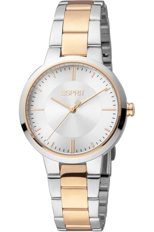 Earrings Esprit Esprit Cara Ladies Silver Grey Dial Silver Rose Gold Watch