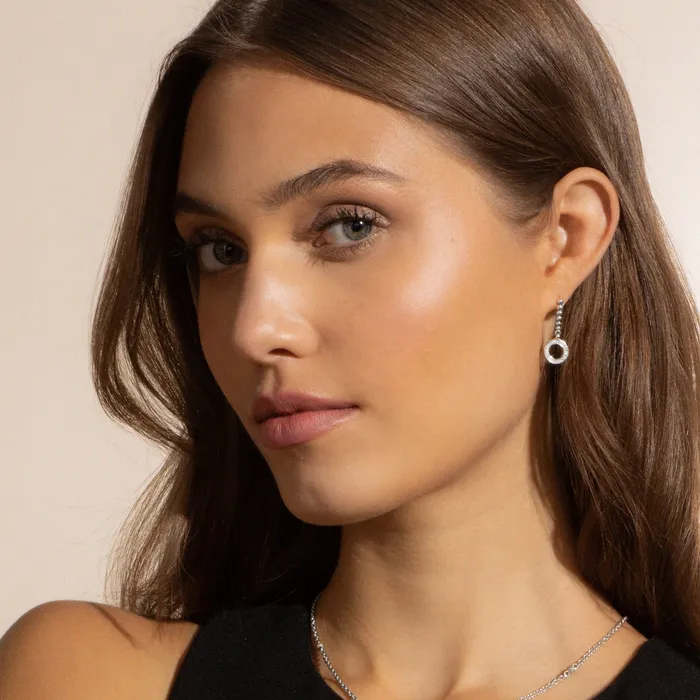 Earrings LAGOS Caviar Spark Drop Circle Diamond Earrings Earrings LAGOS Caviar Spark Drop Circle Diamond Earrings