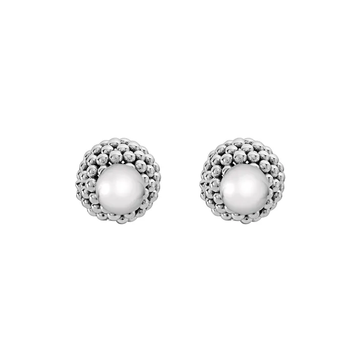 Earrings Signature Caviar Silver Beaded FrontBack Earrings Lagos Earrings Signature Caviar Silver Beaded FrontBack Earrings Lagos