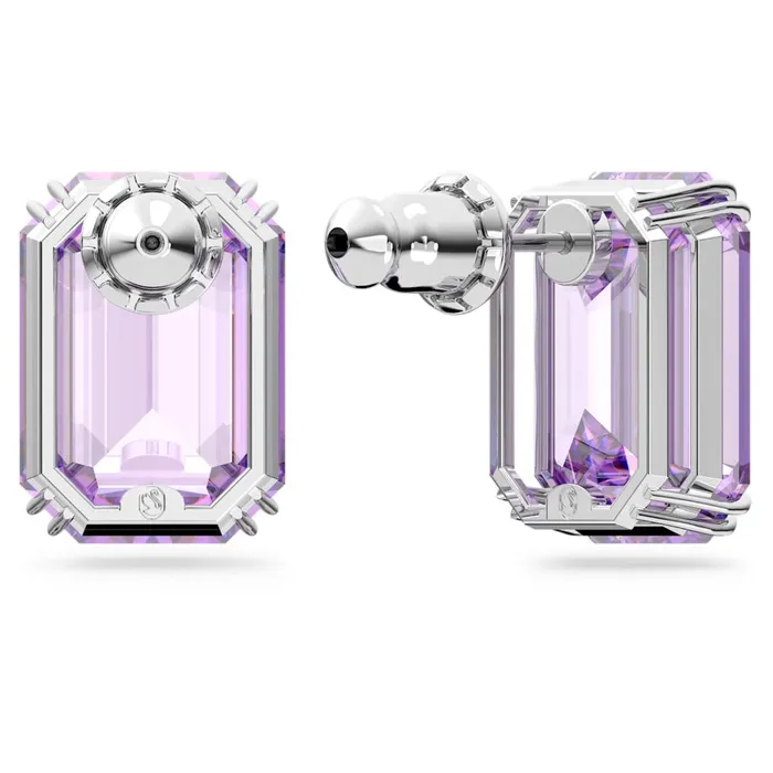 Earrings Swarovski Swarovski Millenia Stud Earrings Octagon cut Purple Rhodium plated ONE SIZE Earrings Swarovski Swarovski Millenia Stud Earrings Octagon cut Purple Rhodium plated ONE SIZE