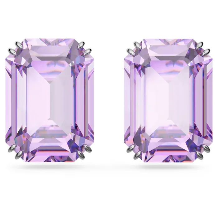 Earrings Swarovski Swarovski Millenia Stud Earrings Octagon cut Purple Rhodium plated ONE SIZE Earrings Swarovski Swarovski Millenia Stud Earrings Octagon cut Purple Rhodium plated ONE SIZE
